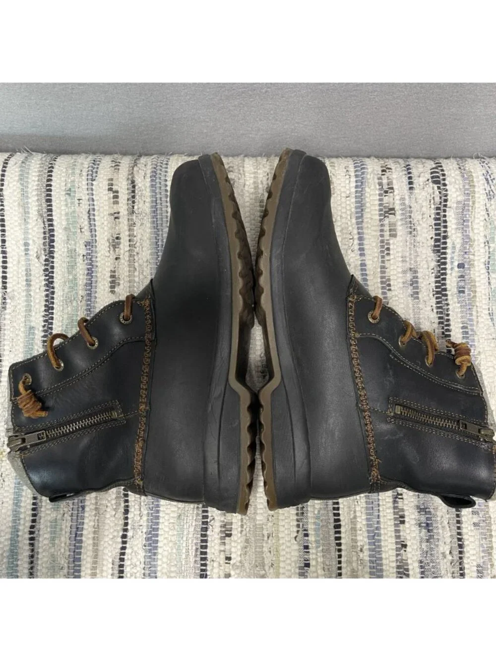 Sperry Top-Sider Maritime Repel Waterproof Snow Boots Black Felt Collar W 9.5 - Picture 5 of 9
